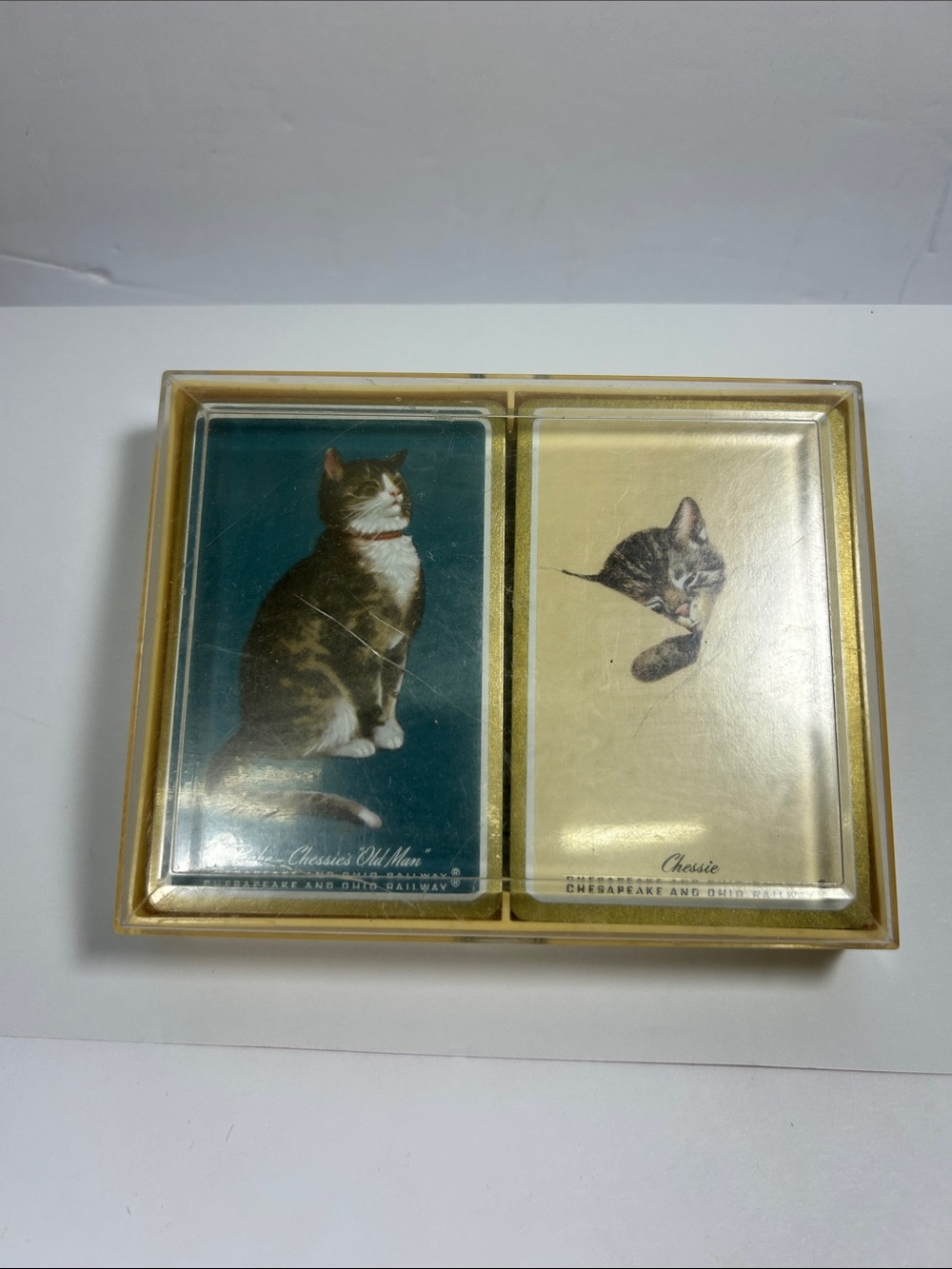 1950s-60s Vintage Chesapeake and Ohio Railway (C&O) promotional playing cards